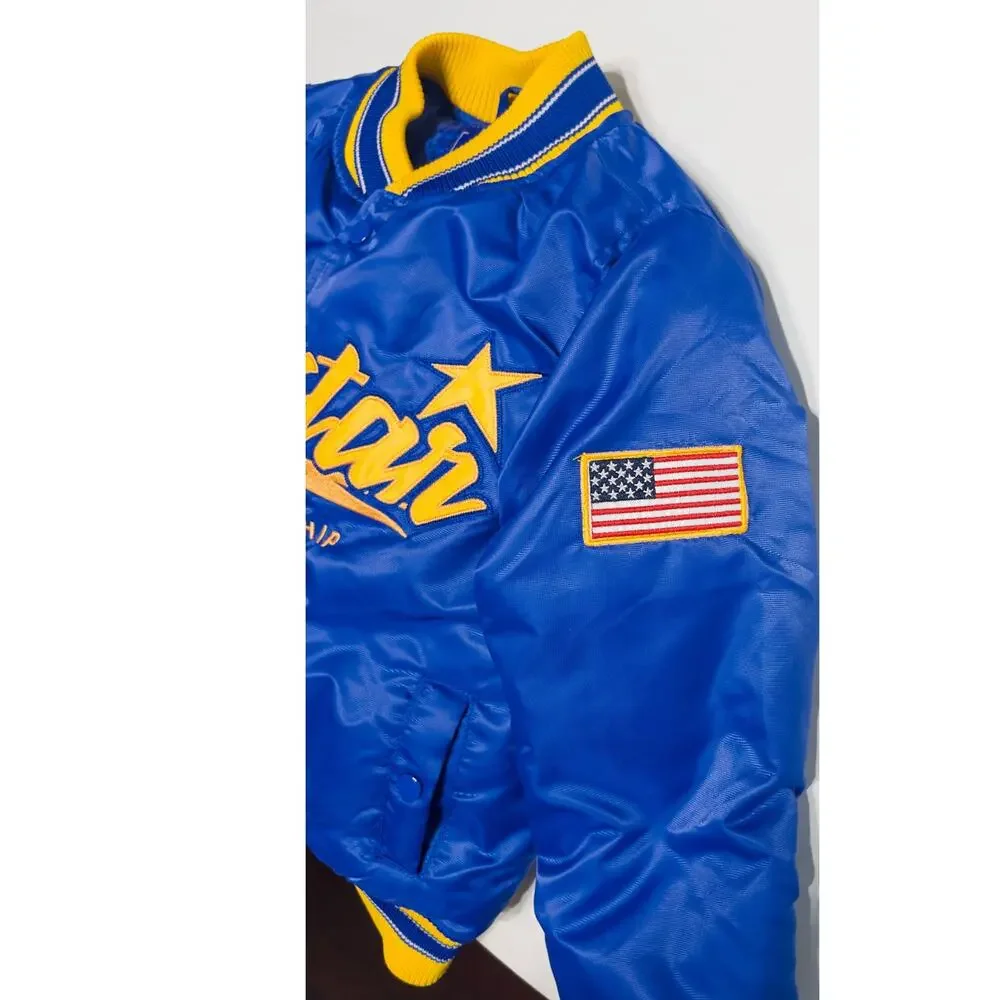 Black Pike Allstar Championship bomber jacket sz‎ 5-6 sportscore retro stretwear